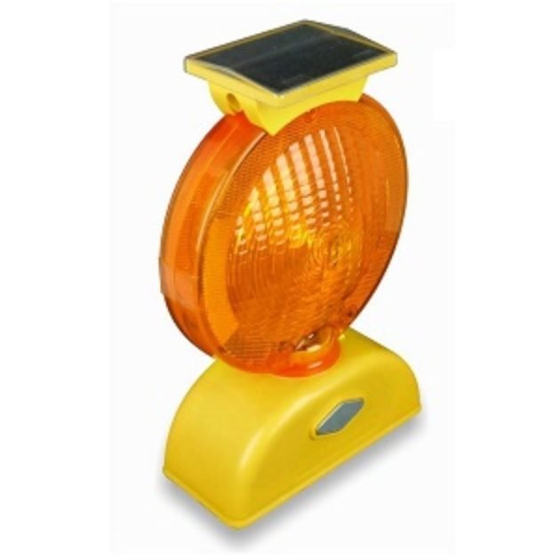 Solar/ D-Cell LED barricade Amber Light