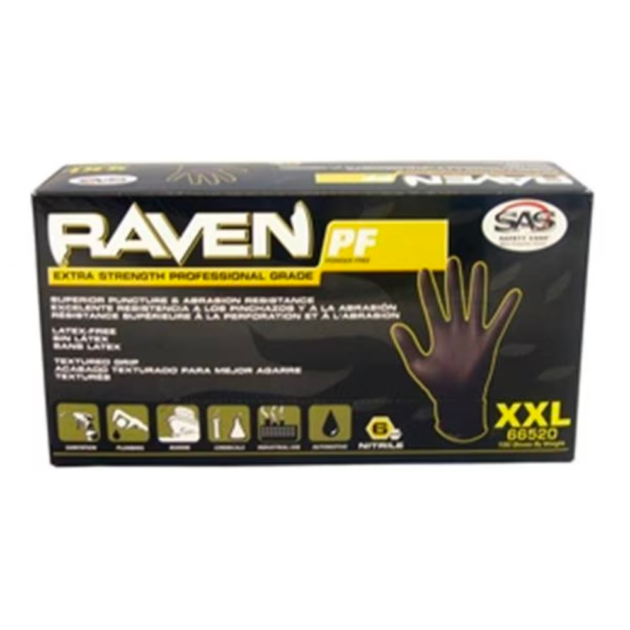 Raven black powder-free Gloves